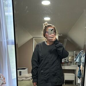 Cherokee Charcoal scrub jacket